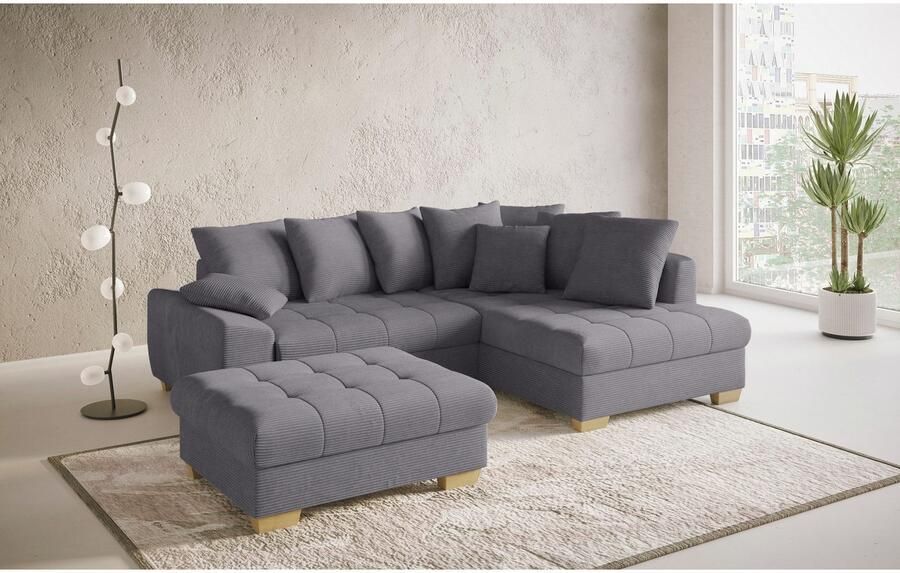 Mr. Couch Hocker Nikita II geschikt voor de set optioneel met koudschuim bekleding