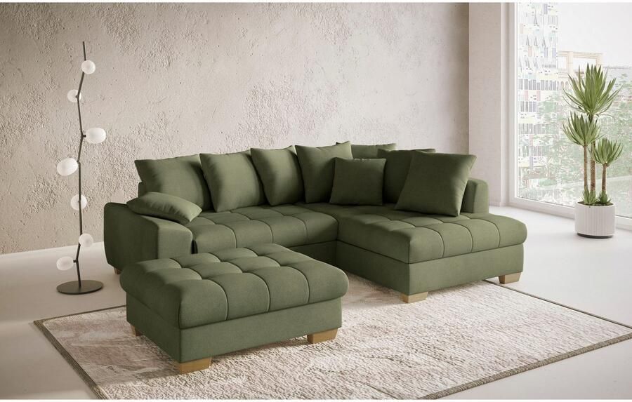 Mr. Couch Hocker Nikita II geschikt voor de set optioneel met koudschuim bekleding