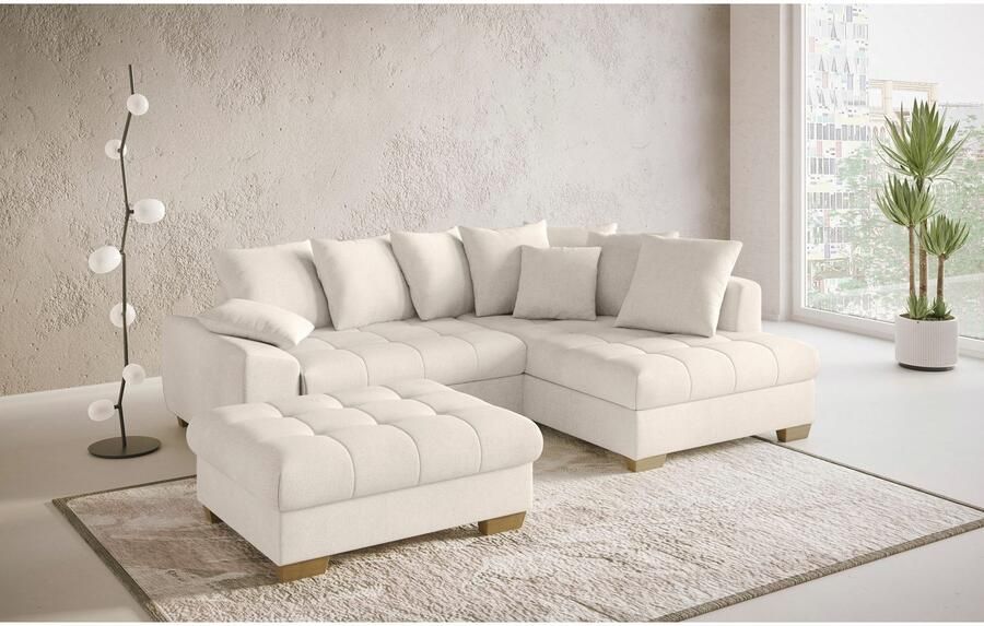 Mr. Couch Hocker Nikita II geschikt voor de set optioneel met koudschuim bekleding - Foto 2