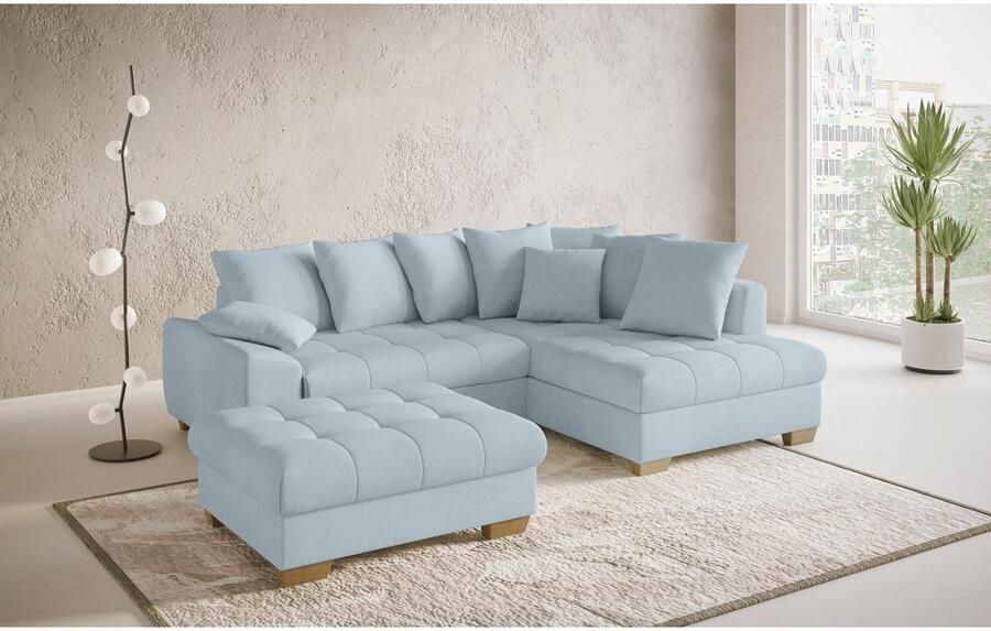 Mr. Couch Hocker Nikita II Koudschuim bekleding tot 140 kg belastbaar passend bij de set