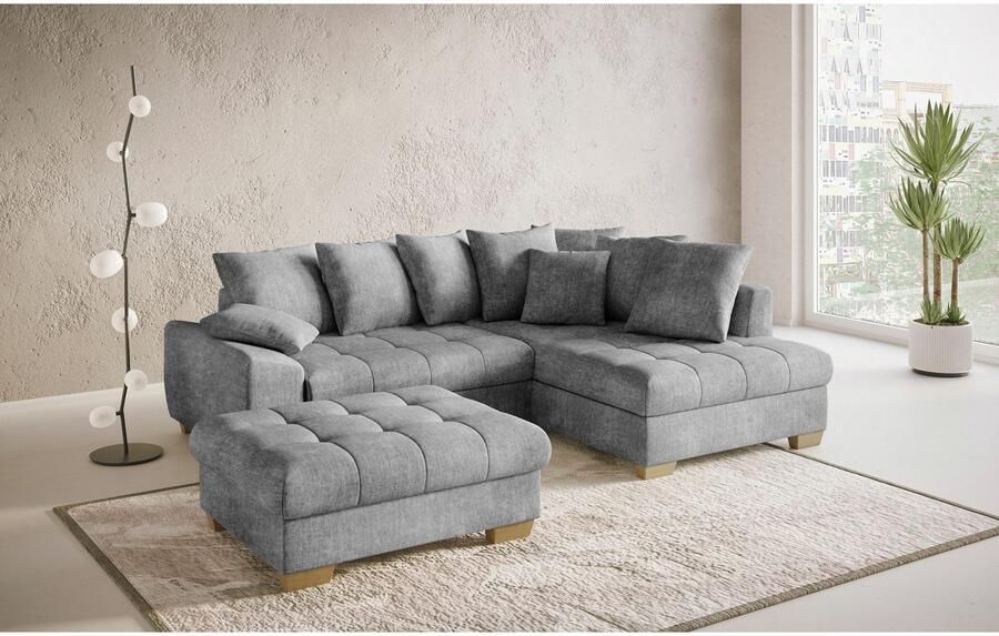 Mr. Couch Hocker Nikita II Koudschuim bekleding tot 140 kg belastbaar passend bij de set