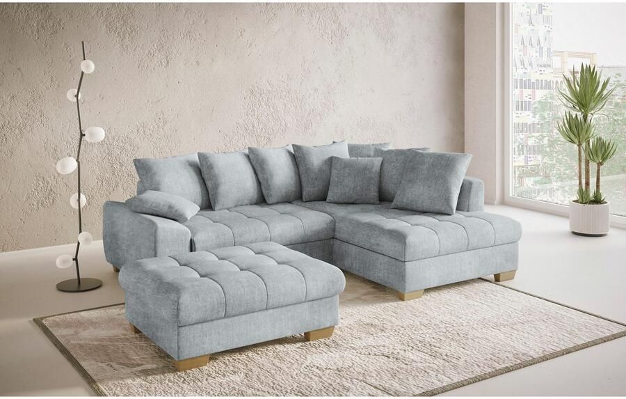 Mr. Couch Hocker Nikita II Koudschuim bekleding tot 140 kg belastbaar passend bij de set