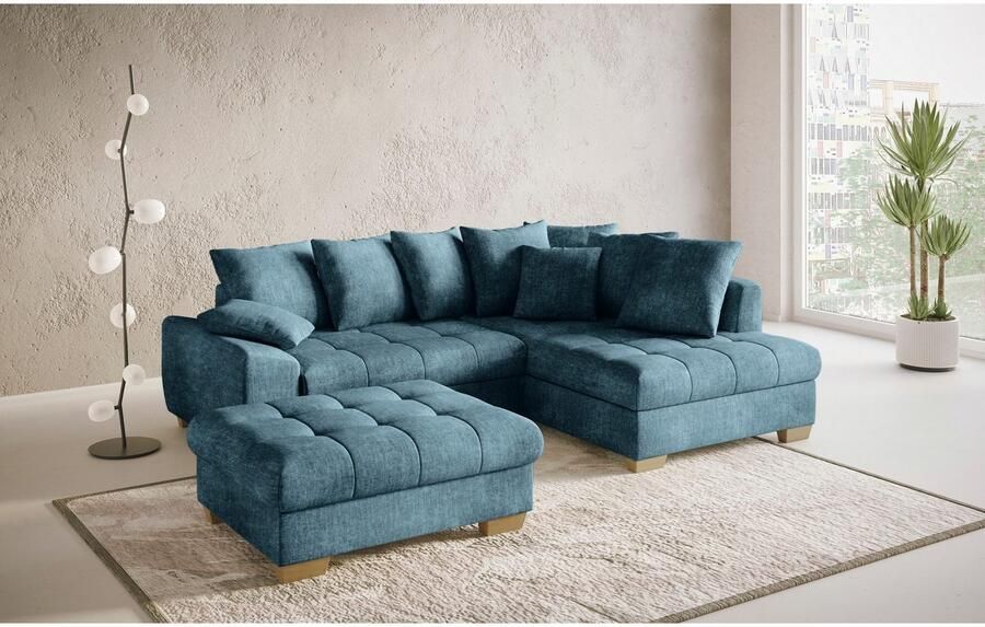 Mr. Couch Hocker Nikita II Koudschuim bekleding tot 140 kg belastbaar passend bij de set