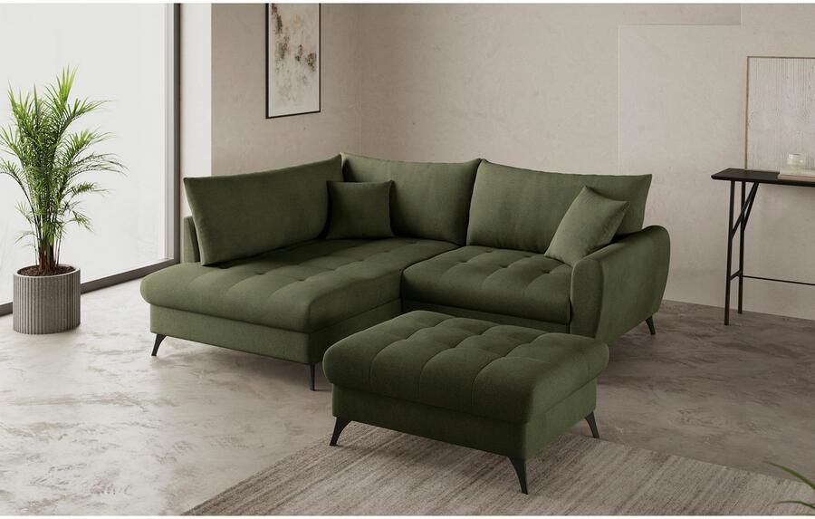 Mr. Couch Hockerbank Blackburn II Past bij de set met koudschuim tot 140 kg belastbaar