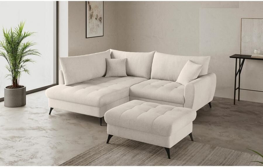 Mr. Couch Hockerbank Blackburn II Past bij de set met koudschuim tot 140 kg belastbaar