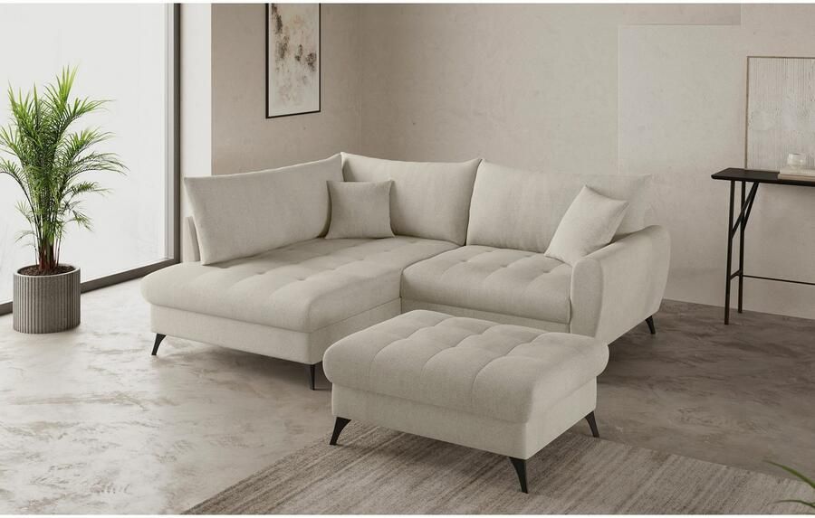 Mr. Couch Hockerbank Blackburn II Past bij de set met koudschuim tot 140 kg belastbaar