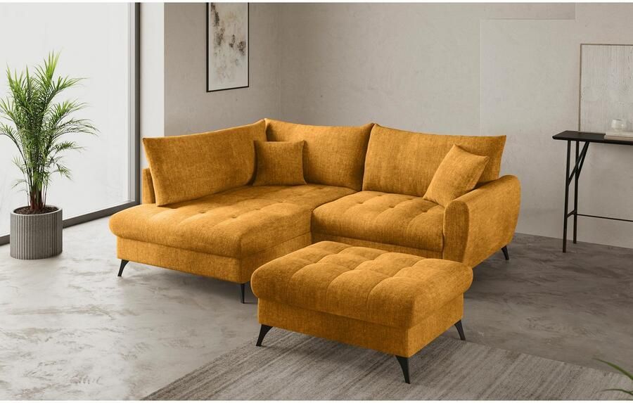 Mr. Couch Hockerbank Blackburn II Geschikt voor de set optioneel met koudschuim