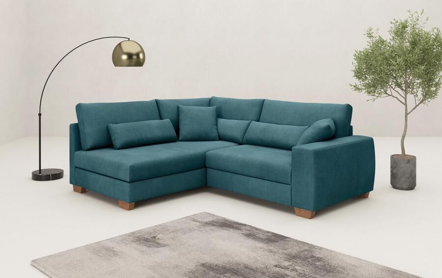 Mr. Couch Hoekbank Helena L-vorm Met pocketvering optioneel met slaapfunctie en pocketvering - Foto 2