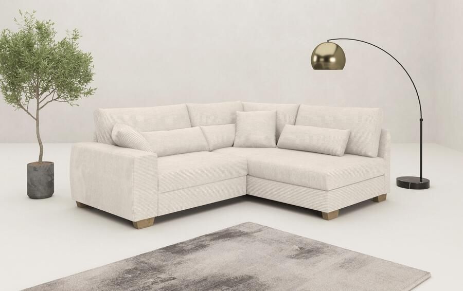 Mr. Couch Hoekbank Helena L-vorm met pocketvering optioneel met slaapfunctie