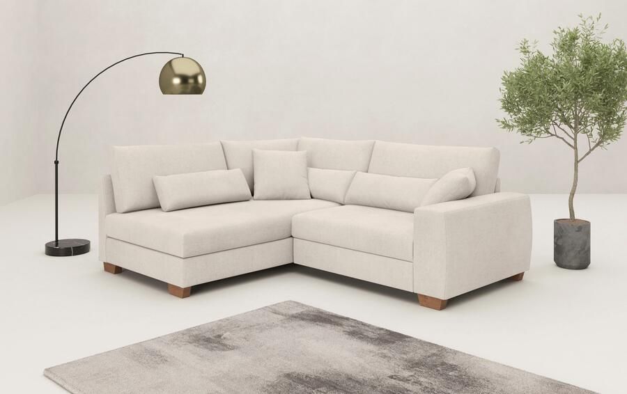 Mr. Couch Hoekbank Helena L-vorm Met pocketvering optioneel met slaapfunctie en pocketvering - Foto 2