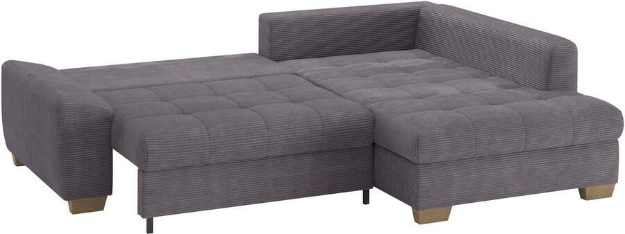 Mr. Couch Hoekbank Nikita II L-vorm Keuze met bedfunctie bedlade & RGB-LED-verlichting - Foto 2