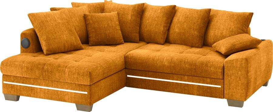 Mr. Couch Hoekbank Nikita II L-vorm met koudschuim rgb-led geluidssysteem optioneel met bed bedlade - Foto 3