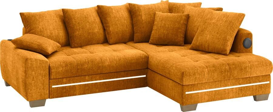 Mr. Couch Hoekbank Nikita II L-vorm met koudschuim rgb-led geluidssysteem optioneel met bed bedlade - Foto 3