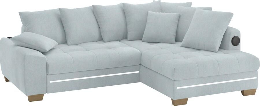 Mr. Couch Hoekbank Nikita II L-vorm met koudschuim rgb-led geluidssysteem optioneel met bed bedlade - Foto 3