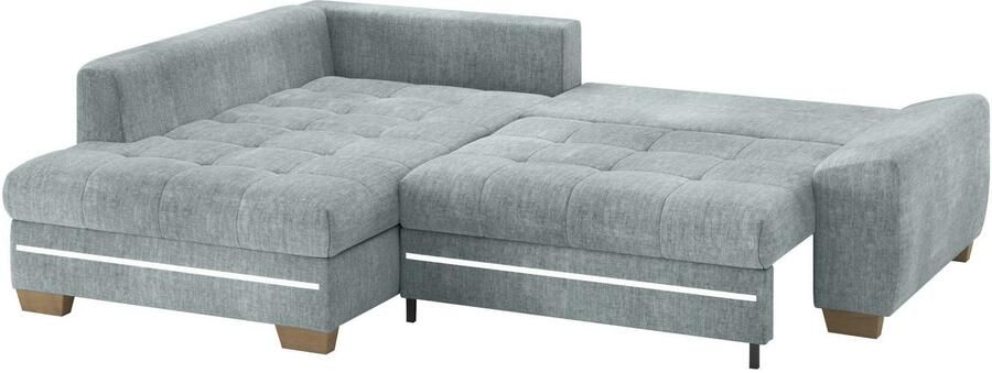 Mr. Couch Hoekbank Nikita II L-vorm met koudschuim rgb-led-verlichting optioneel met bed bedlade - Foto 3