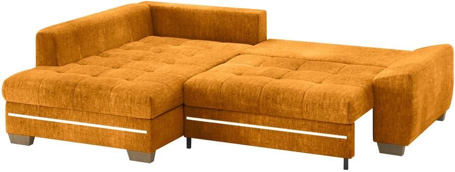 Mr. Couch Hoekbank Nikita II L-vorm met koudschuim rgb-led-verlichting optioneel met bed bedlade - Foto 3