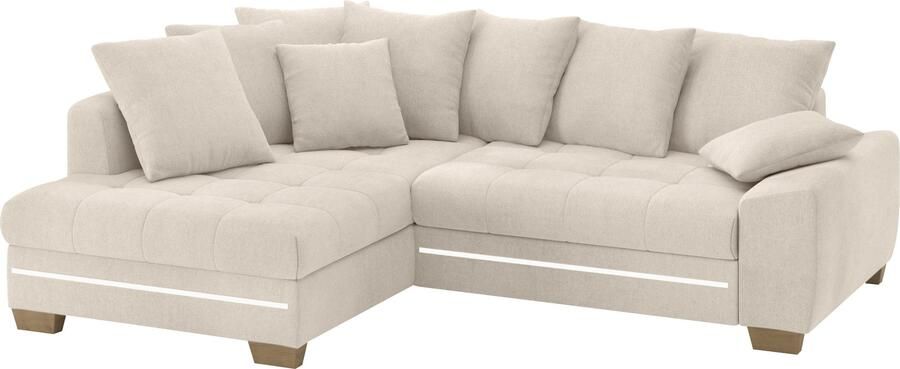 Mr. Couch Hoekbank Nikita II L-vorm met koudschuim rgb-led-verlichting optioneel met bed bedlade - Foto 4