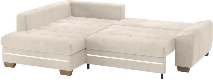 Mr. Couch Hoekbank Nikita II L-vorm met koudschuim rgb-led-verlichting optioneel met bed bedlade - Foto 3