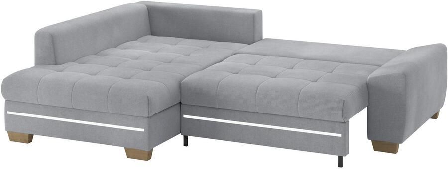 Mr. Couch Hoekbank Nikita II L-vorm met koudschuim rgb-led-verlichting optioneel met bed bedlade - Foto 3