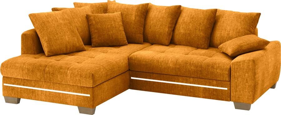 Mr. Couch Hoekbank Nikita II L-vorm met koudschuim rgb-led-verlichting optioneel met bed bedlade - Foto 3