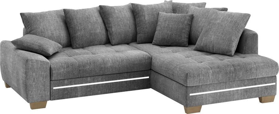 Mr. Couch Hoekbank Nikita II L-vorm met koudschuim rgb-led-verlichting optioneel met bed bedlade - Foto 3