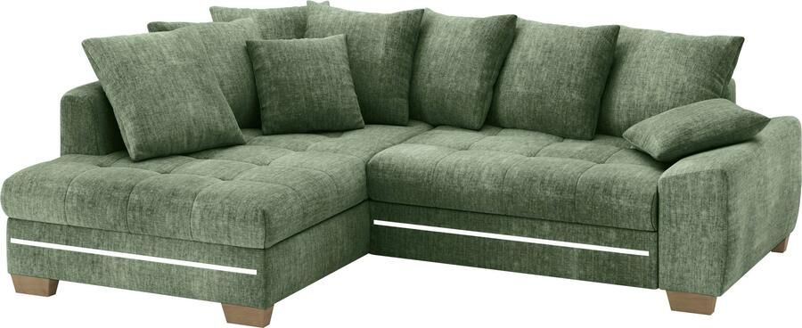 Mr. Couch Hoekbank Nikita II L-vorm met koudschuim rgb-led-verlichting optioneel met bed bedlade - Foto 3