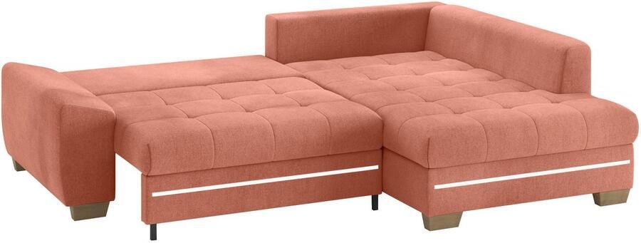 Mr. Couch Hoekbank Nikita II L-vorm met koudschuim rgb-led-verlichting optioneel met bed bedlade - Foto 3