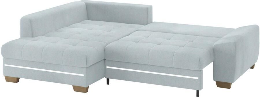 Mr. Couch Hoekbank Nikita II L-vorm met koudschuim rgb-led-verlichting optioneel met bed bedlade - Foto 3