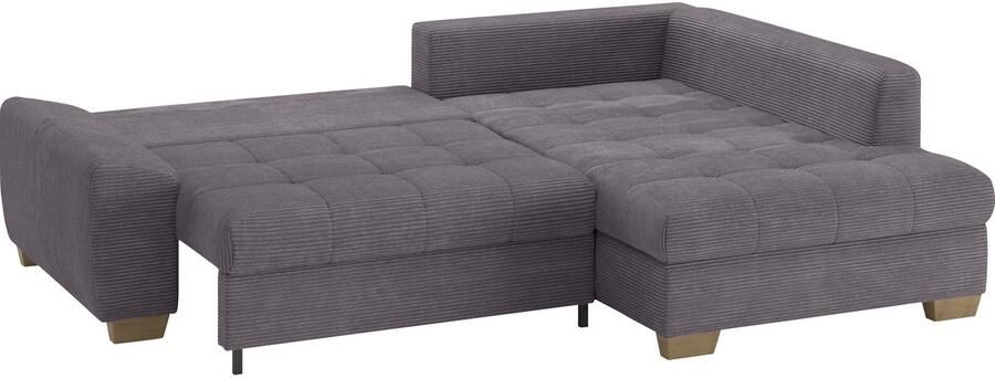 Mr. Couch Hoekbank Nikita II L-vorm tot 140kg per zitplaats belastbaar met koudschuim bekleding optioneel met bed en bedlade - Foto 2