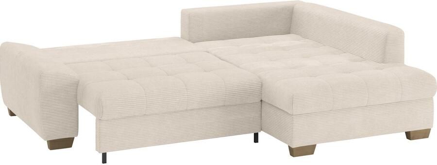 Mr. Couch Hoekbank Nikita II L-vorm tot 140kg per zitplaats belastbaar met koudschuim bekleding optioneel met bed en bedlade - Foto 2