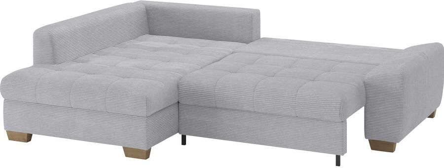 Mr. Couch Hoekbank Nikita II L-vorm tot 140kg per zitplaats belastbaar met koudschuim bekleding optioneel met bed en bedlade - Foto 2