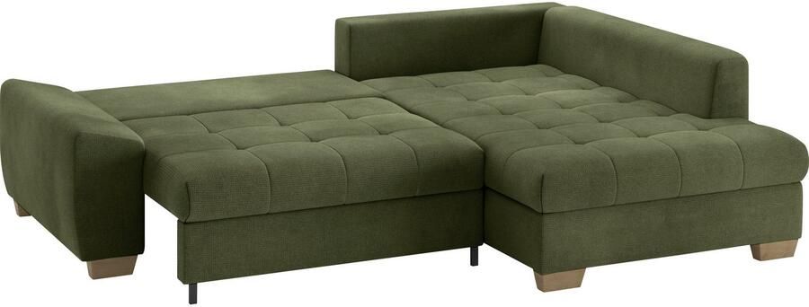 Mr. Couch Hoekbank Nikita II L-vorm tot 140kg per zitplaats belastbaar met koudschuim bekleding optioneel met bed en bedlade - Foto 2