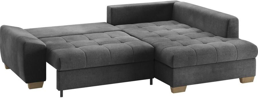 Mr. Couch Hoekbank Nikita II L-vorm tot 140kg per zitplaats belastbaar met koudschuim bekleding optioneel met bed en bedlade - Foto 2