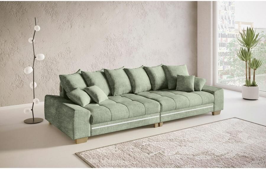 Mr. Couch Megabank Nikita II met rgb-led bluetooth-geluidssysteem koudschuim