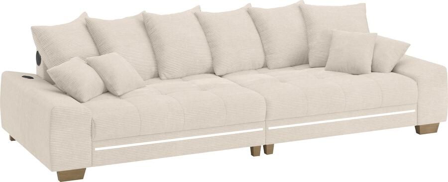 Mr. Couch Megabank Nikita II met rgb-led bluetooth-geluidssysteem koudschuim - Foto 3