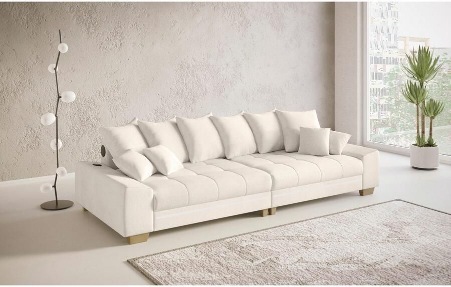 Mr. Couch Megabank Nikita II met rgb-led bluetooth-geluidssysteem koudschuim