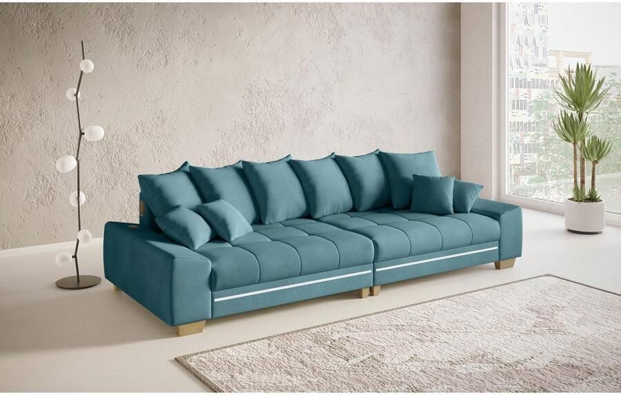 Mr. Couch Megabank Nikita II met rgb-led bluetooth-geluidssysteem koudschuim