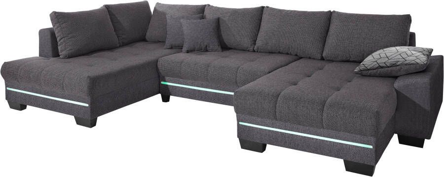 Mr. Couch Zithoek Nikita 2 Naar keuze met koudschuim (140 kg belasting zitting) met RGB-verlichting