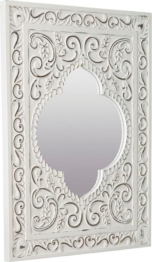 My Flair Sierspiegel Felicitas Wandspiegel wit landhuis rechthoekig oriënt-look (1 stuk) - Foto 4