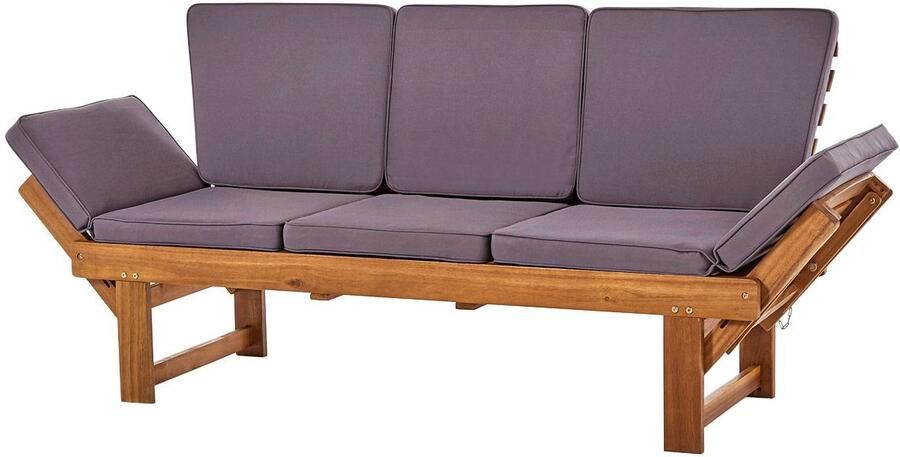 My Flair Tuin loungebank Rügen met uitklapbare tafel en variabele armleuningen - Foto 4