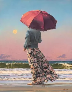 My home Artprint op linnen KELLEY maneschijn romance (1 stuk)