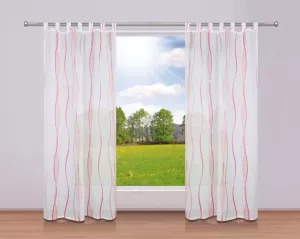 My home Gordijn Dimona Transparant voile polyester (2 stuks)