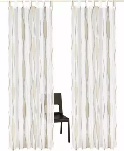 My home Gordijn Dimona Transparant voile polyester (2 stuks)
