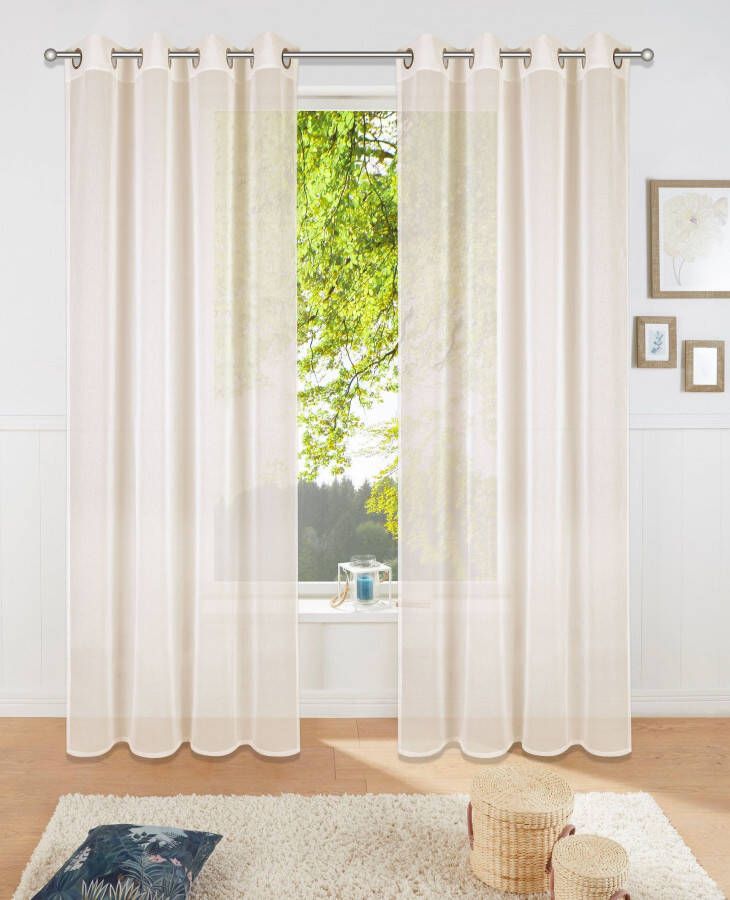 My home Gordijn DOLLY Transparant geweven polyester (1 stuk) - Foto 5