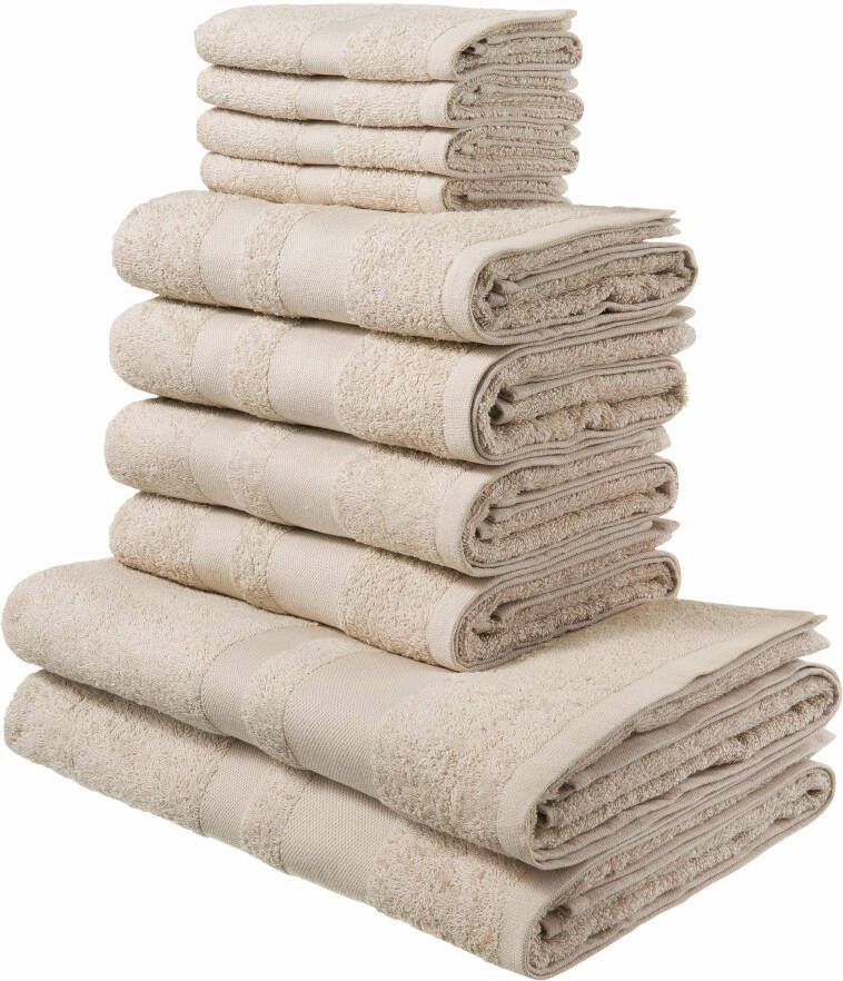 My home Handdoekenset Vanessa 10-delige handdoekenset in standaard en premium kwaliteit zacht (set 10-delig)