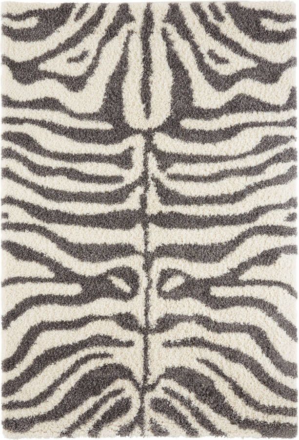 My home Hoogpolig vloerkleed Maisie Dier-motief zebradesign slaapkamer robuust gemakkelijk in onderhoud - Foto 2