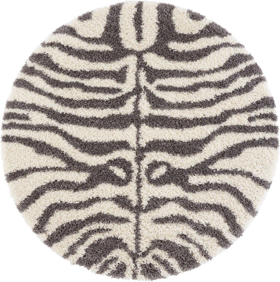 My home Hoogpolig vloerkleed Maisie Dier-motief zebradesign slaapkamer robuust gemakkelijk in onderhoud - Foto 1
