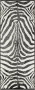 My home Loper Rufus Loper met korte pool zebra look gestreept afgehecht woonkamer slaapkamer robuust gemakkelijk in onderhoud - Thumbnail 2