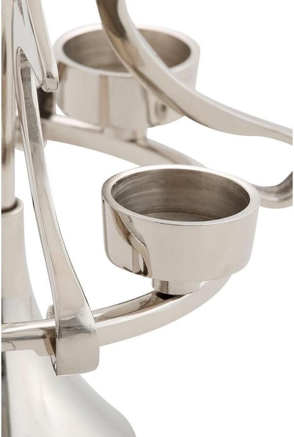 My home Adventsverlichting Jason kerstversiering Kaarshouder in bijzonder design dennenboom van aluminium (1 stuk)