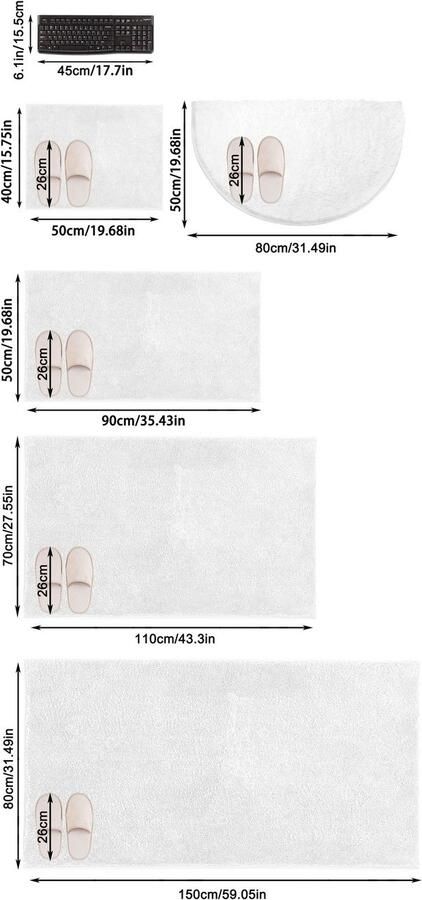 My home Badmat Juna badmat bijzonder zacht badmatten uni-kleuren (1 stuk) - Foto 15
